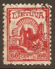 Lithuania 1923 60c Red. SG193.
